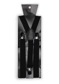 Formal Jet Black Suspenders Packaging