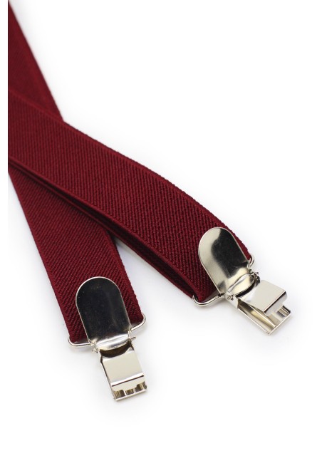 Cherry Red Suspenders Clips