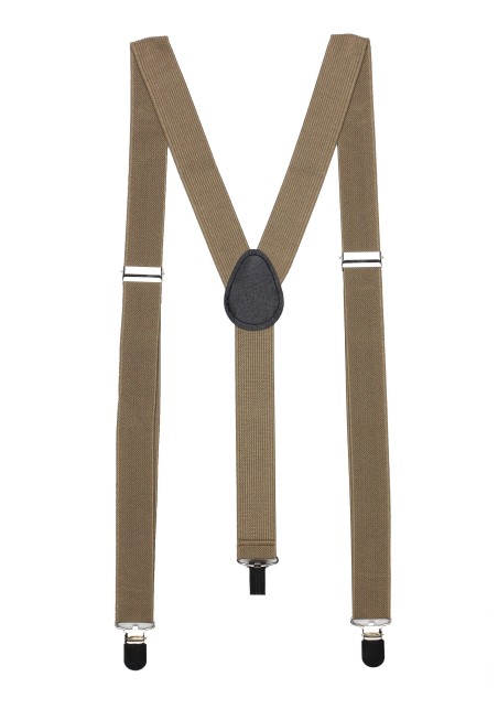 Light Brown Elastic Band Suspenders