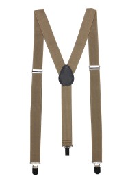 Light Brown Elastic Band Suspenders