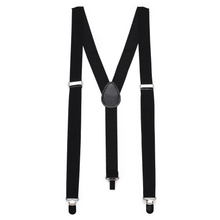 Formal Jet Black Suspenders