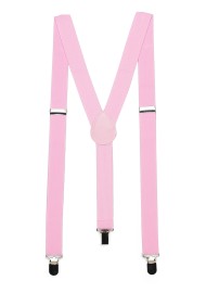 Bright Pink Mens Suspenders