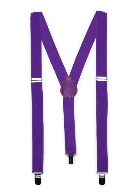 Mens Suspenders in Freesia Purple