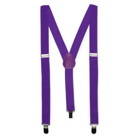Mens Suspenders in Freesia Purple