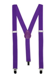 Mens Suspenders in Freesia Purple