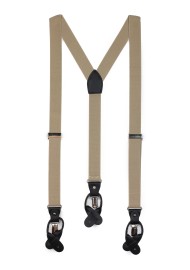 Tan Brown Mens Suspenders