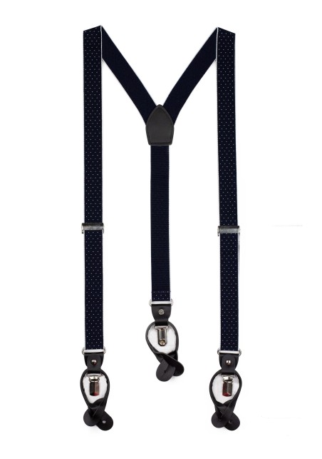 Modern Elastic Strap suspenders in navy