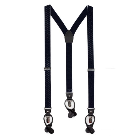 Modern Elastic Strap suspenders in navy