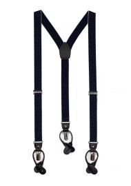 Modern Elastic Strap suspenders in navy