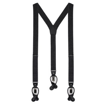 smoke charcoal gray elastic band suspenders