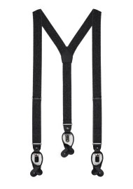 smoke charcoal gray elastic band suspenders