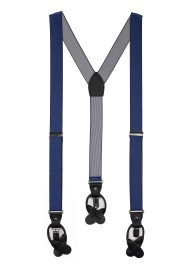 navy blue pin striped mens dress suspenders