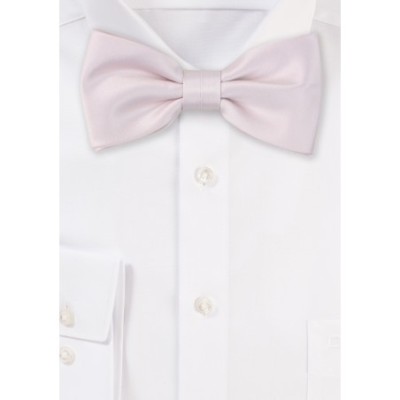 Satin Bow Tie in Blush