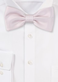 Satin Bow Tie in Blush