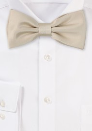 Boys Bow Tie in Solid Champagne