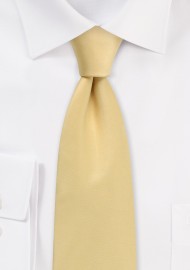Golden Solid Satin Tie