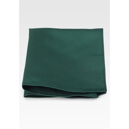 Rich Hunter Green Pocket Square