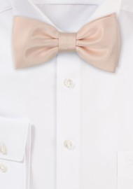 Antique Blush Satin Bow Tie