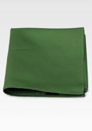 Solid Pocket Square in Moss Green