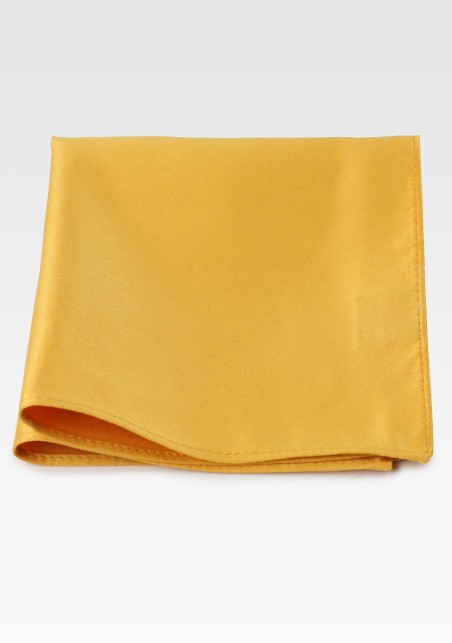 Amber Gold Pocket Square