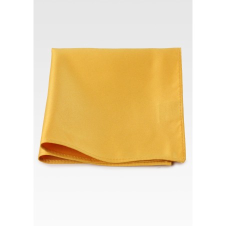 Amber Gold Pocket Square