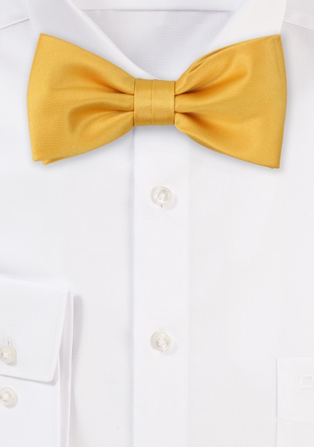 Amber Gold Bow Tie