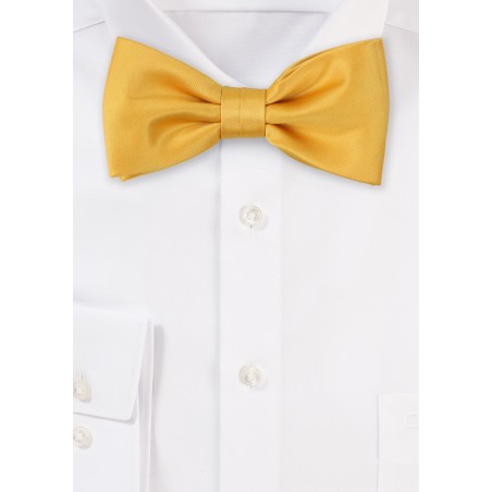 Amber Gold Bow Tie