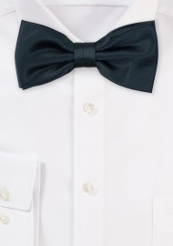Satin Bow Tie in Charcoal