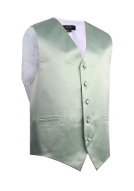 Dusty Sage Formal Satin Vest