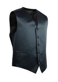 Charcoal Formal Satin Vest