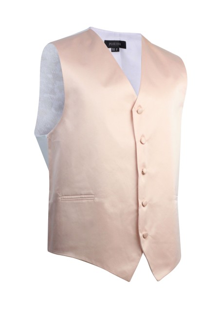 Antique Blush Formal Satin Vest