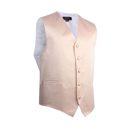 Antique Blush Formal Satin Vest