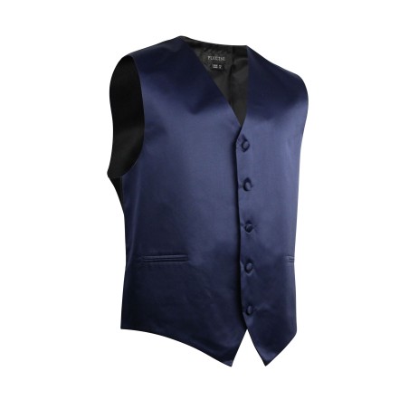 Navy Formal Satin Vest