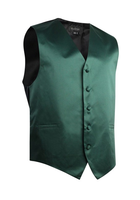 Hunter Green Formal Satin Vest