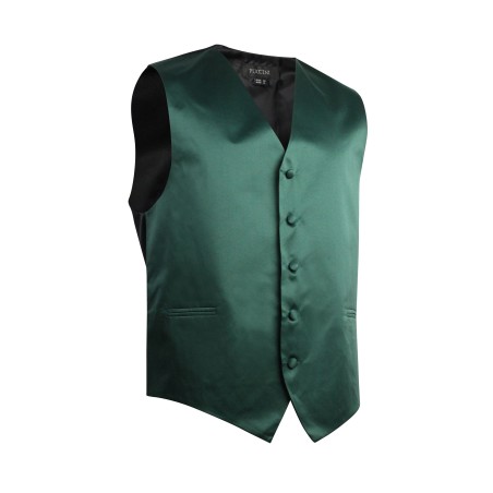 Hunter Green Formal Satin Vest