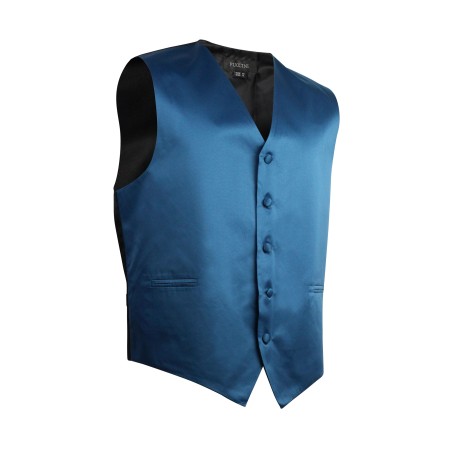 Teal Formal Satin Vest