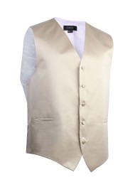 Champagne Formal Satin Vest