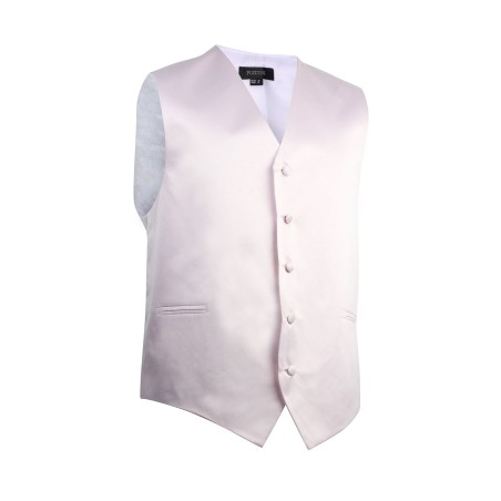 Kids Vest in Blush Pink Satin