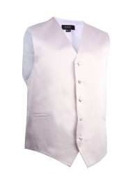 Kids Vest in Blush Pink Satin