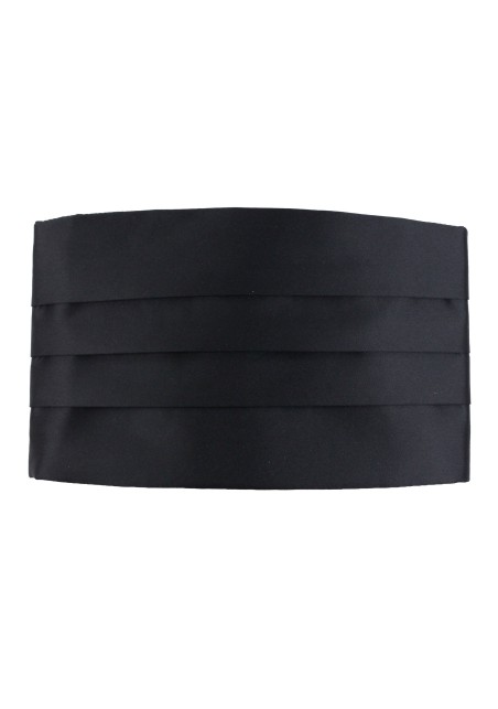 Formal Black Satin Cummerbund