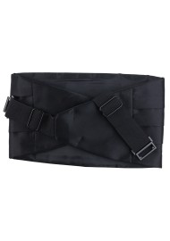 Formal Black Satin Cummerbund