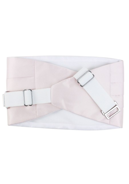 Dress Cummerbund in Blush Pink Back Clapses