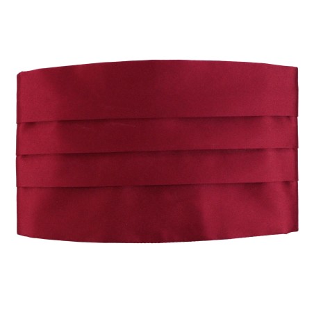 Burgundy Dress Cummerbund Front