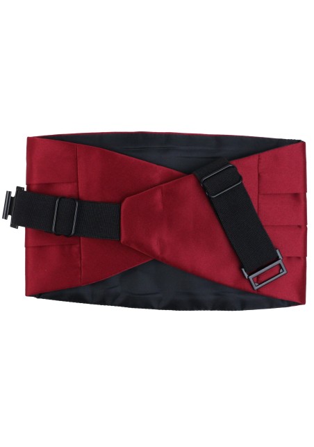 Burgundy Dress Cummerbund Back