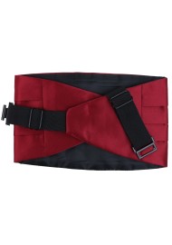 Burgundy Dress Cummerbund Back