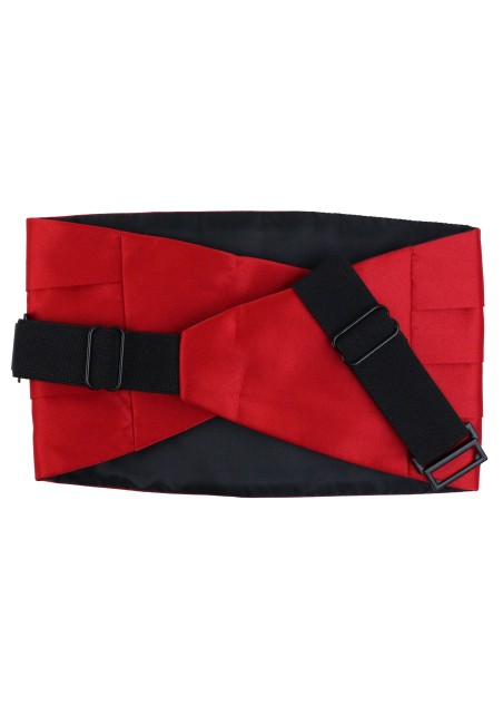Cherry Red Cummerbund Back
