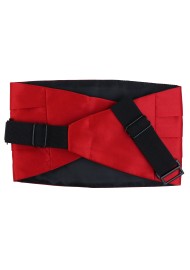 Cherry Red Cummerbund Back