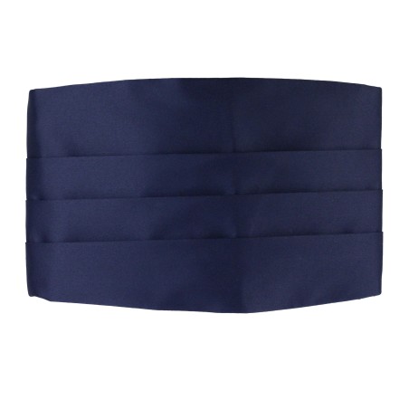Navy Blue Cummerbund Front