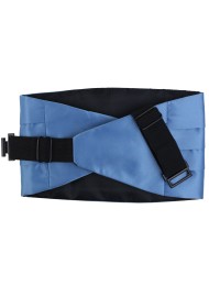 Steel Blue Cummerbund Back