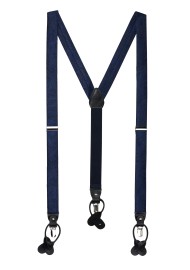 Midnight Navy Paisley Suspenders